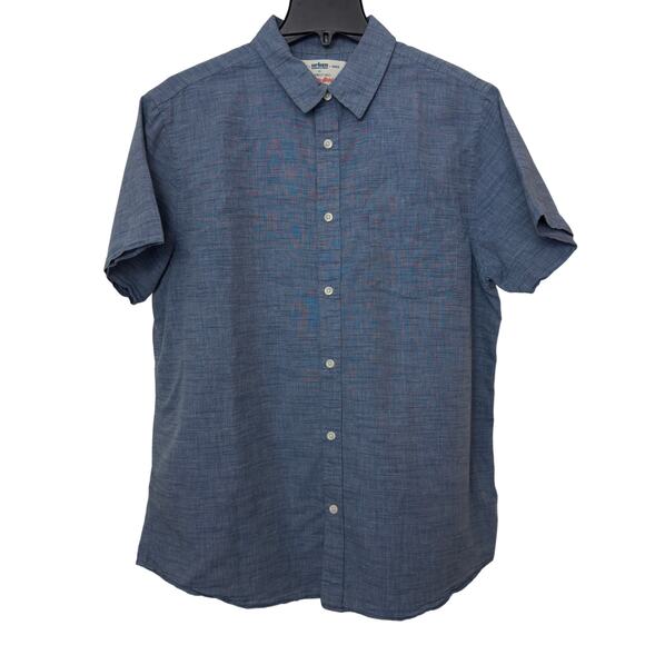 Urban Pipeline Ultimate Shirt XL Blue Short Sleeve Button Front Casual - Picture 1 of 11